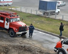 У Дніпропетровську загорівся ТРЦ (фото)