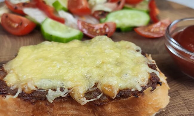 Бутерброды с фаршем, скриншот с видео