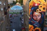 Український художник прикрасив столицю яскравим муралом, кияни у захваті