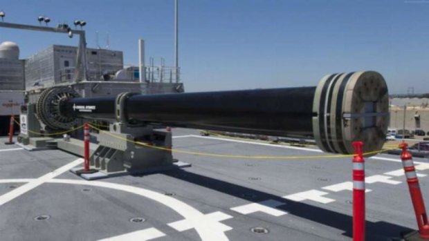 Эсминец США оснастят рельсовым оружием (видео)