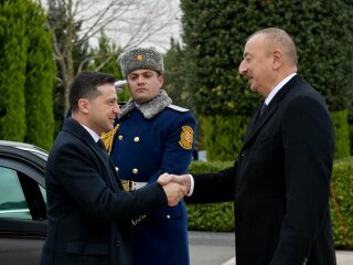 Владимир Зеленский и Ильхам Алиев, фото: Офис президента
