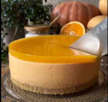 Тыквенный чизкейк с апельсиновым желе: фото скрин Facebook