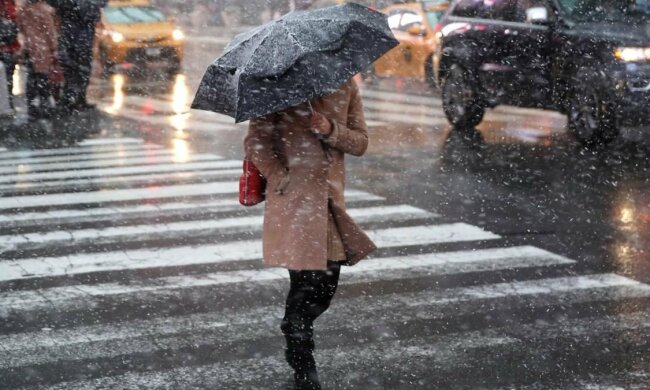 мокрый снг и гололед, фото из свободных источников