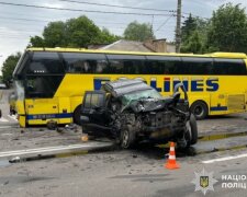 Место ДТП в Борисполе на улице Киевский Шлях