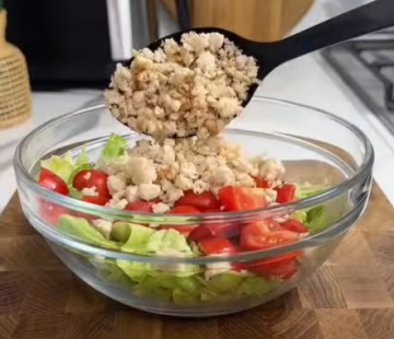 Салат "Биг Мак": фото скрин.