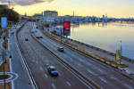 Набережне шосе, Київ, авто, фото з соцмереж