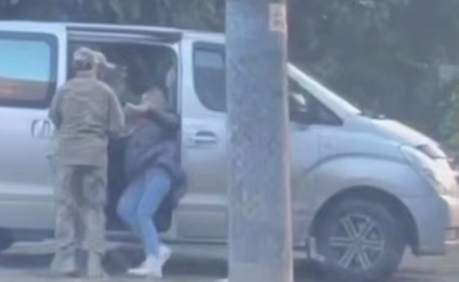 Мобилизация в Украине \ скриншот с видео