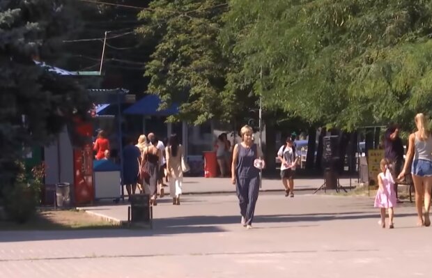 Жара в Украине, скриншот с видео