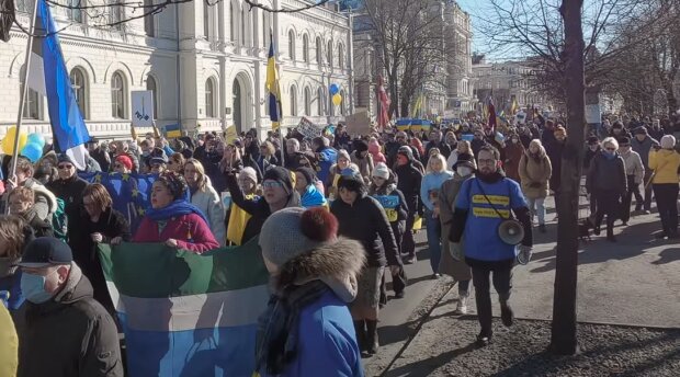 Мітинг на підтримку України, скріншот: Youtube