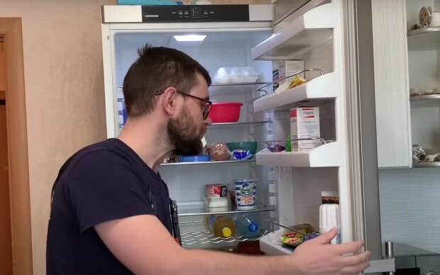 Продукты в холодильнике. Фото: скрин youtube