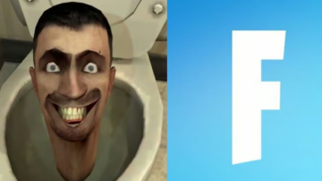 Fortnite і Skibidi Toilet, скріншот: YouTube