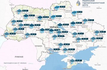 Прогноз погоди на 14 березня, скріншот: Укргідрометцентр