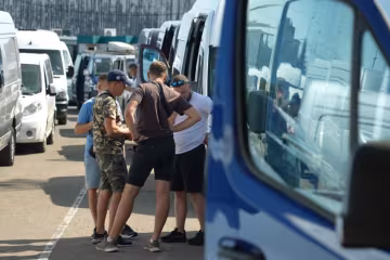 Украинско-польская граница: очередь из автомобилей