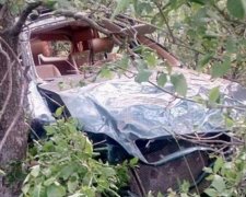 Смертельна аварія на Донеччині: автомобіль вилетів з дороги в ліс