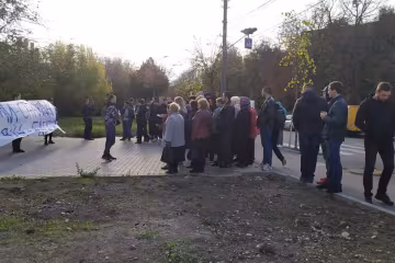 акція протесту проти дій "Вінницяобленерго"