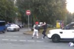 У Києві пішохід побив водія ( відео)