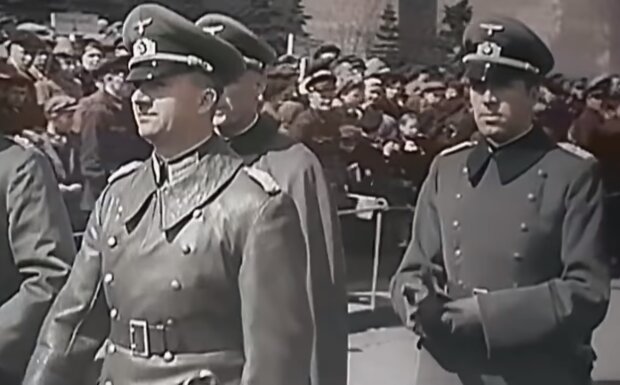 Военный парад в Москве, скрин из видео