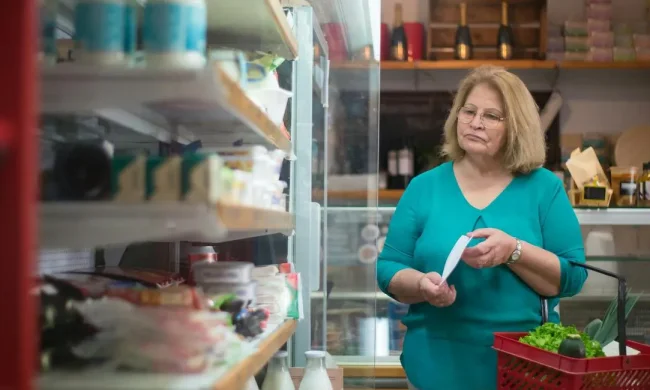 Молочные продукты в супермаркете