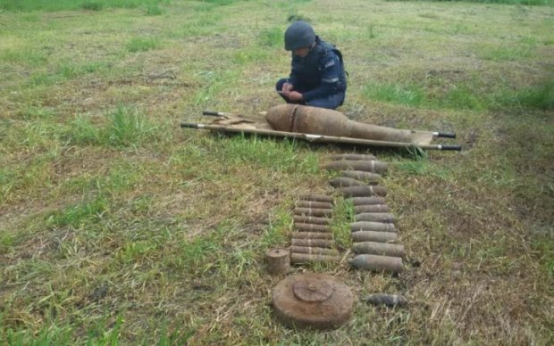 Десятки мін Другої світової знайшли на Лисій горі Києва