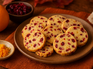 Клюквенно-апельсиновое печенье, изображение: Знай.ua