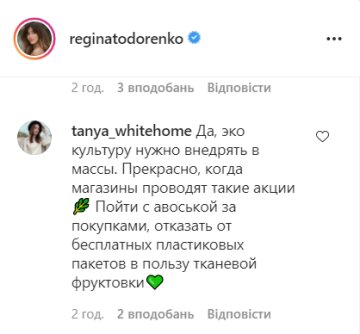 Коментарі, instagram.com/reginatodorenko