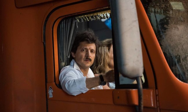 Лидер Студии "Квартал 95" Владимир Зеленский на съемках