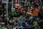 Люди в метро Києва під час нічної атаки РФ 2 липня 2026