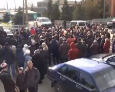 протест у Санжарах, кадр з відео