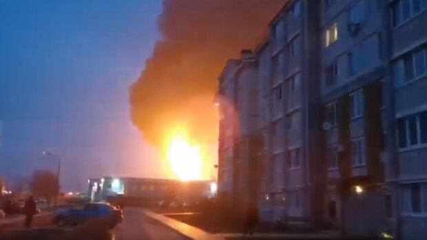 Пожар в Белгороде, скриншот