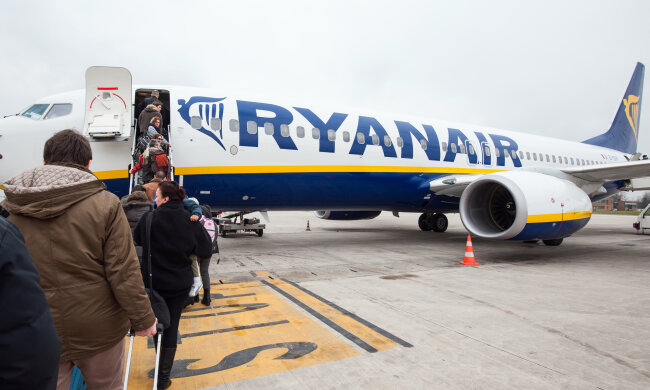 Літак авіакомпанії Ryanair