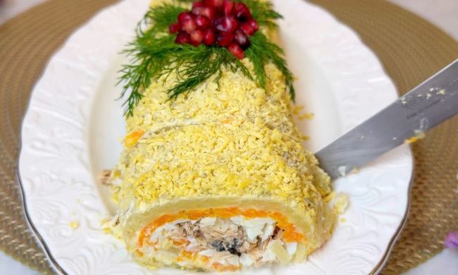 Рулет "Мімоза", кадр з відео