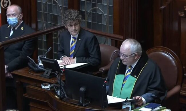 Сенат Ірландії, фото: скріншот з відео