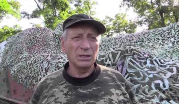 Героический артиллерист «Батя» показал, как служит в АТО (видео) 