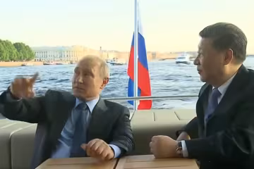 Президенти Росії та Китаю, скріншот: YouTube