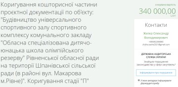 Тендер на корректировку сметы по строительству, скриншот