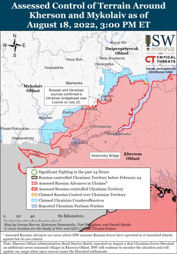 Карта боевых действий, фото: ISW