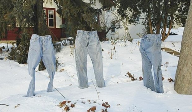 Зимой американские привидения носят джинсы (фото)