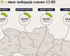 До 12.00 на выборах проголосовало меньше 20% избирателей