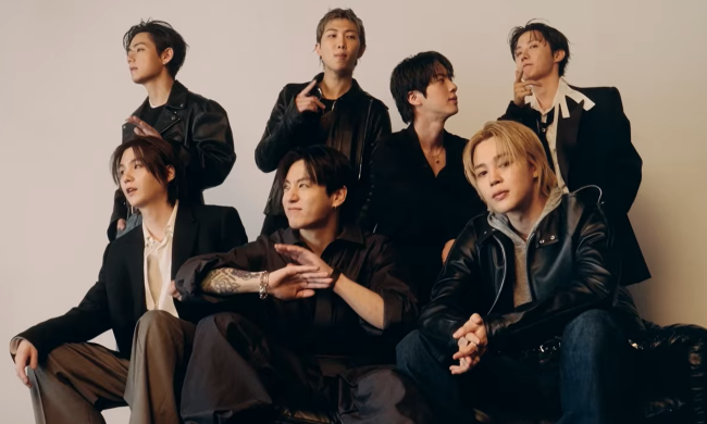 BTS, кадр из интервью