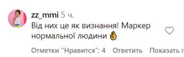 Коментарі під публікацією Маші Єфросиніної. Фото скрін з Instagram