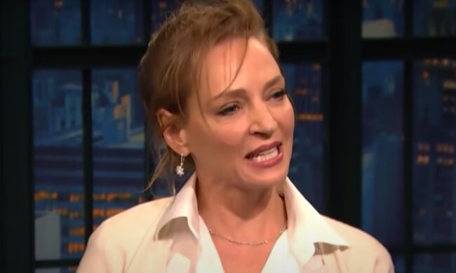 Ума Турман: скрин с видео