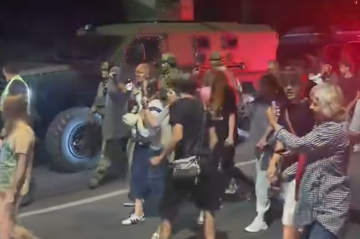 Бійка з ТЦК, кадр з відео
