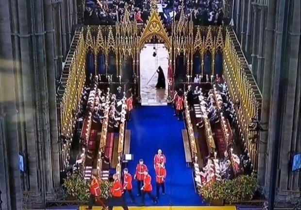 Мрачный Жнец на коронации Чарльза III, фото: realjoegreeeen/Twitter