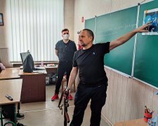 Урок в школі / фото : Муніципальна варта Ірпеня