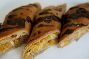 Блинчики с начинкой из тыквы и яблок, фото kashevarnya