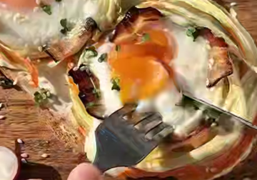 Сытный бутерброд, кадр из видео