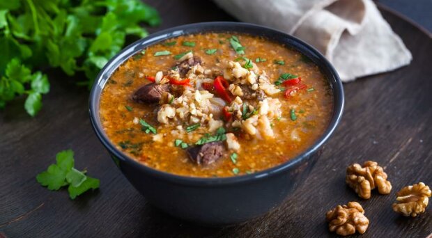 Суп харчо — рецепт приготовления в домашних условиях из курицы с рисом