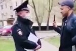 Коп скрутил пьяного нарушителя карантина, требовавшего вернуть паспорт