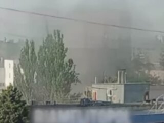 Вибух в Мелітополі. Фото: скриншот Youtube