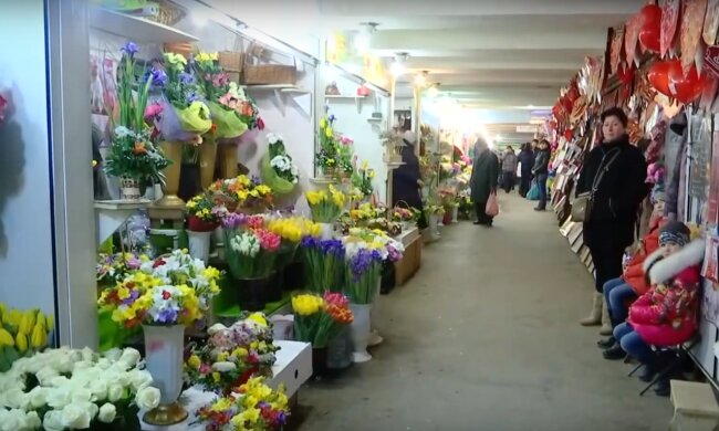 Квітковий ринок, скрін з відео